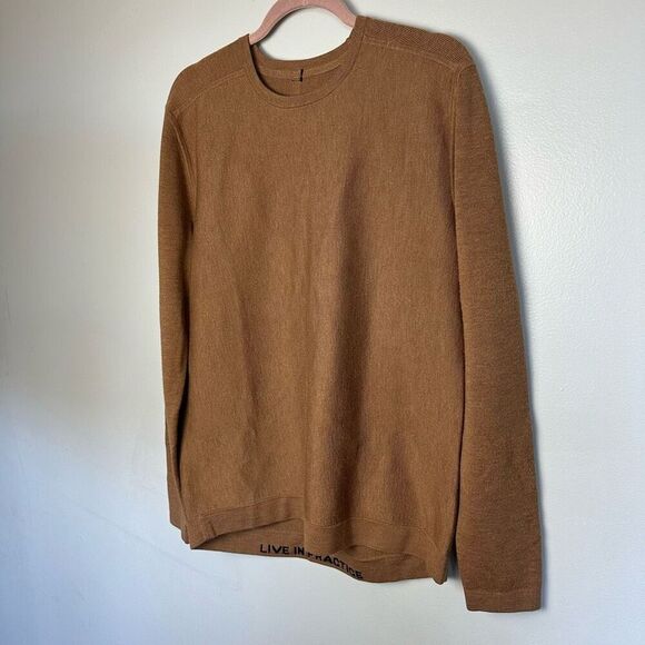 Lululemon Men's Medium Alpine Air Wool Sweater in Bark - Picture 3 of 9
